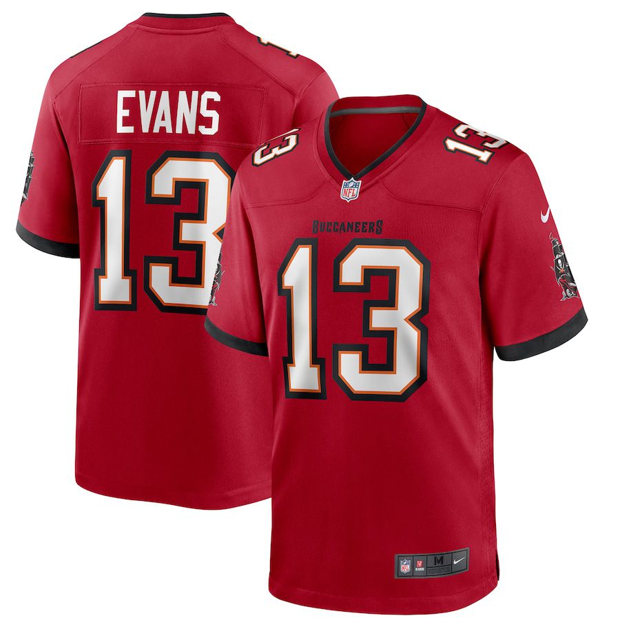 Men Tampa Bay Buccaneers 13 Mike Evans Nike Red Player Game NFL Jersey